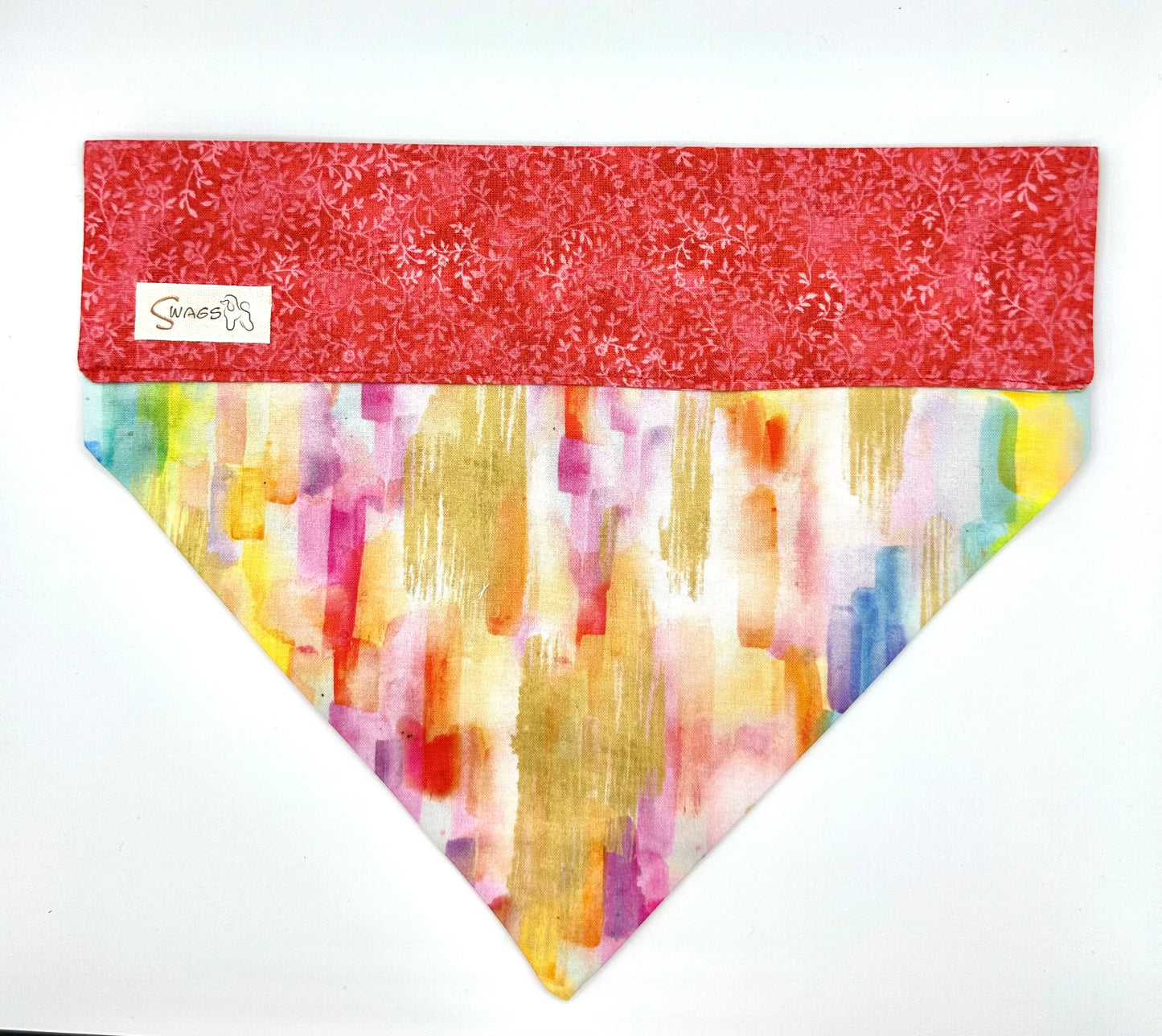 Rainbow Calico with Red Leaf Vine
