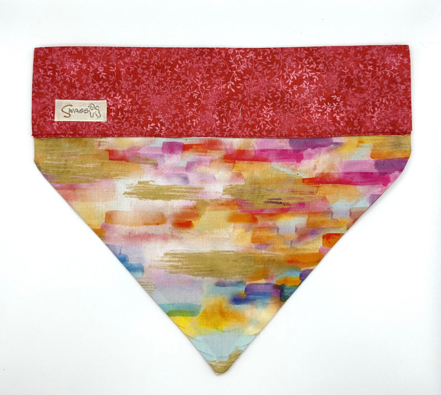 Rainbow Calico with Red Leaf Vine