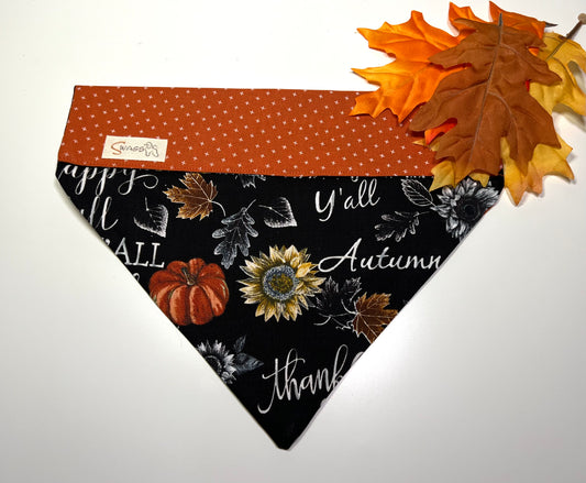 Rust with Cream X on Autumn, Fall Ya'll with Sunflowers & Pumpkins